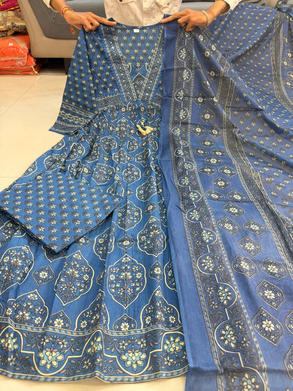 PURE COTTON 60 60 ANARKALI KURTI SET