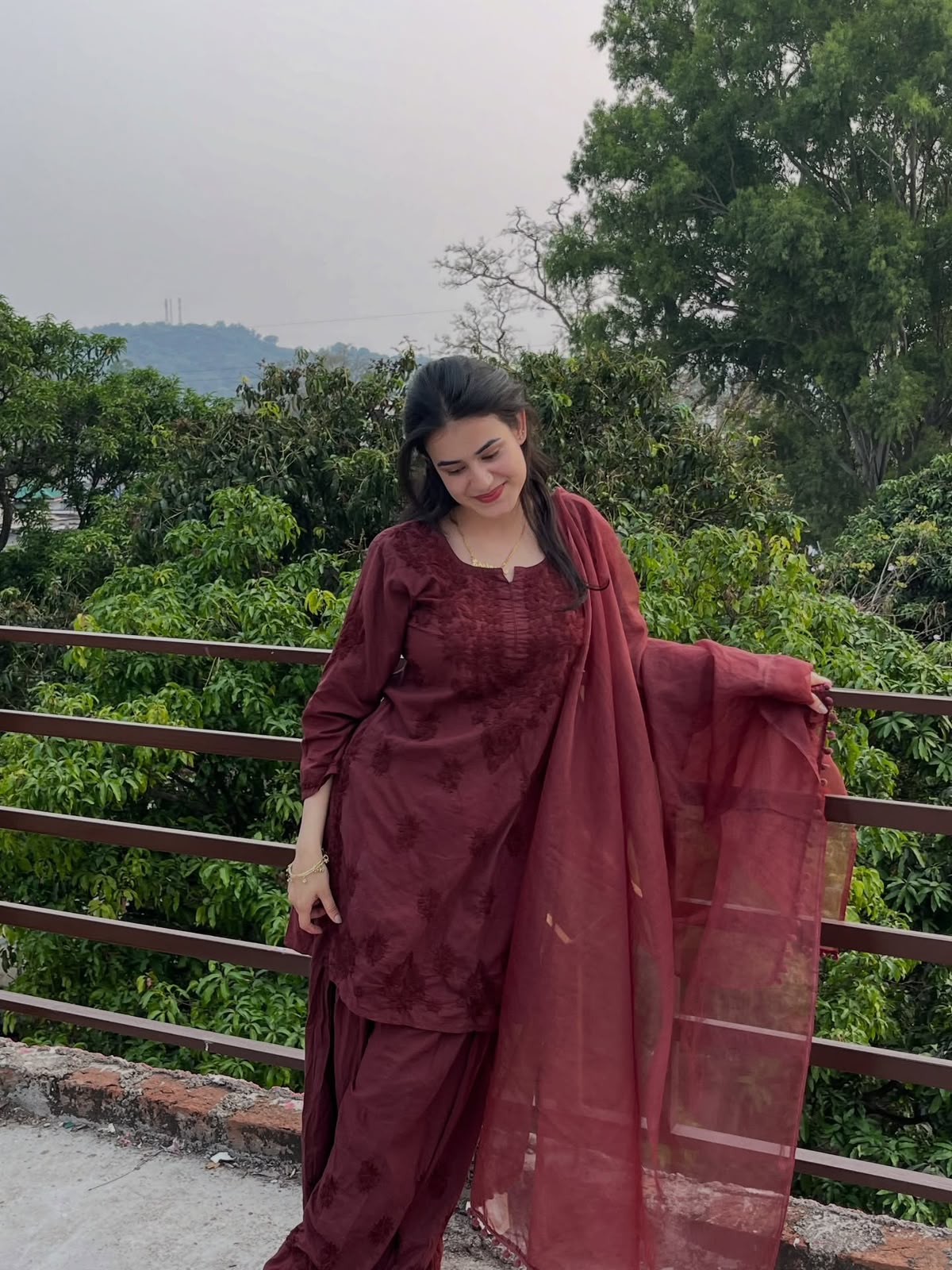 DESIGNER PARTY WEAR RAYON KURTI FARSI SALWAAR WITH DUPATTA