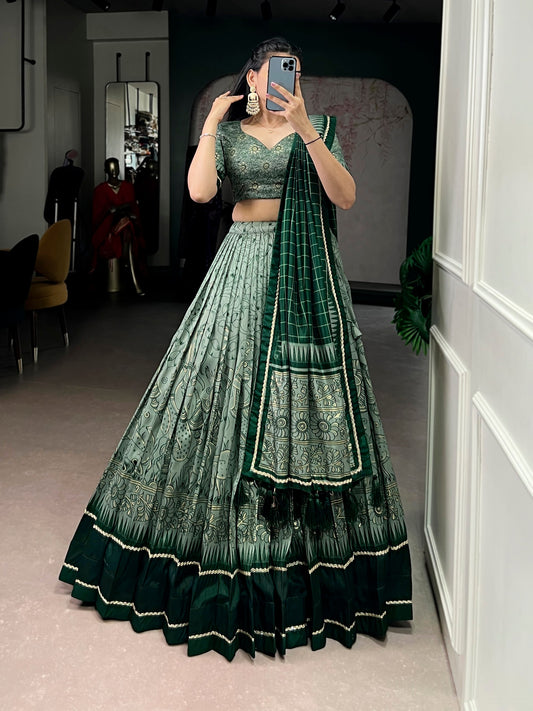 Designer Kalamkari Print Lehenga Choli