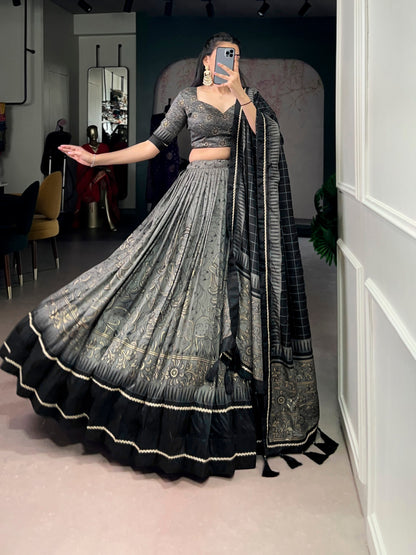 Designer Kalamkari Print Lehenga Choli
