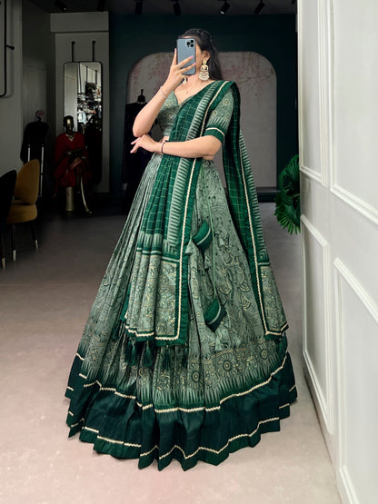 Designer Kalamkari Print Lehenga Choli