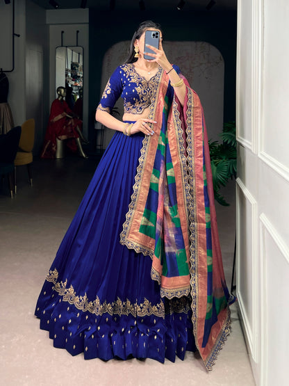 Vichitra silk Wedding Lehenga Choli