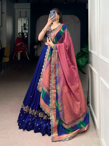 Vichitra silk Wedding Lehenga Choli