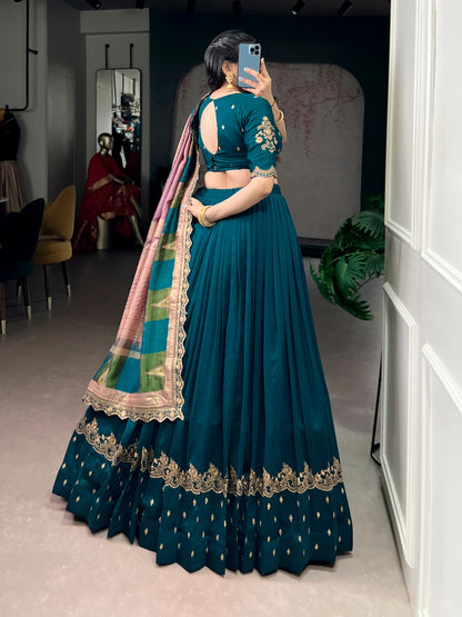 Vichitra silk Wedding Lehenga Choli