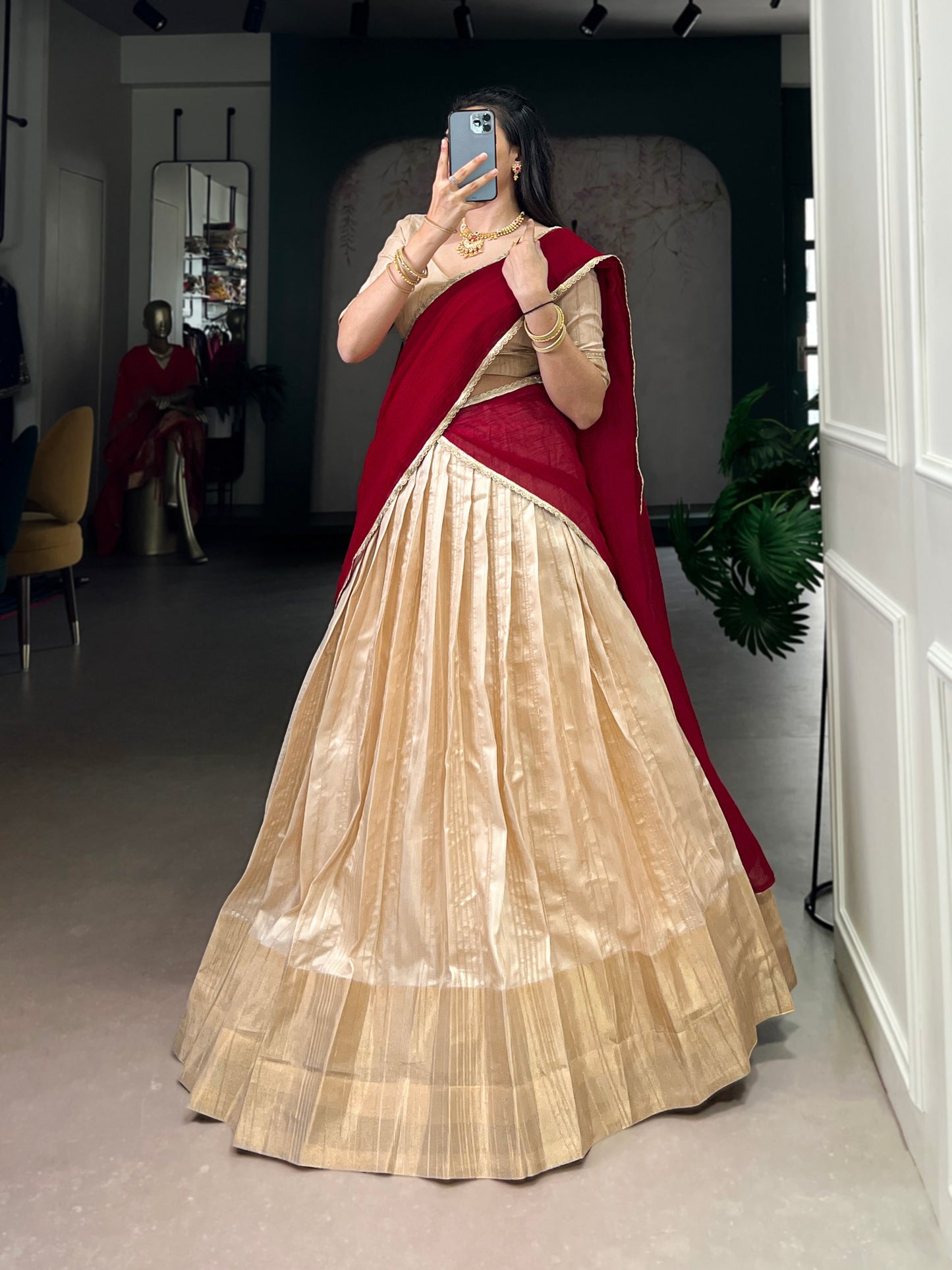 Zari Waving Lehenga Choli