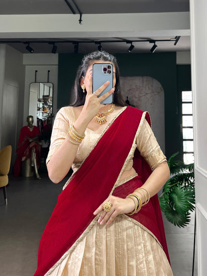 Zari Waving Lehenga Choli